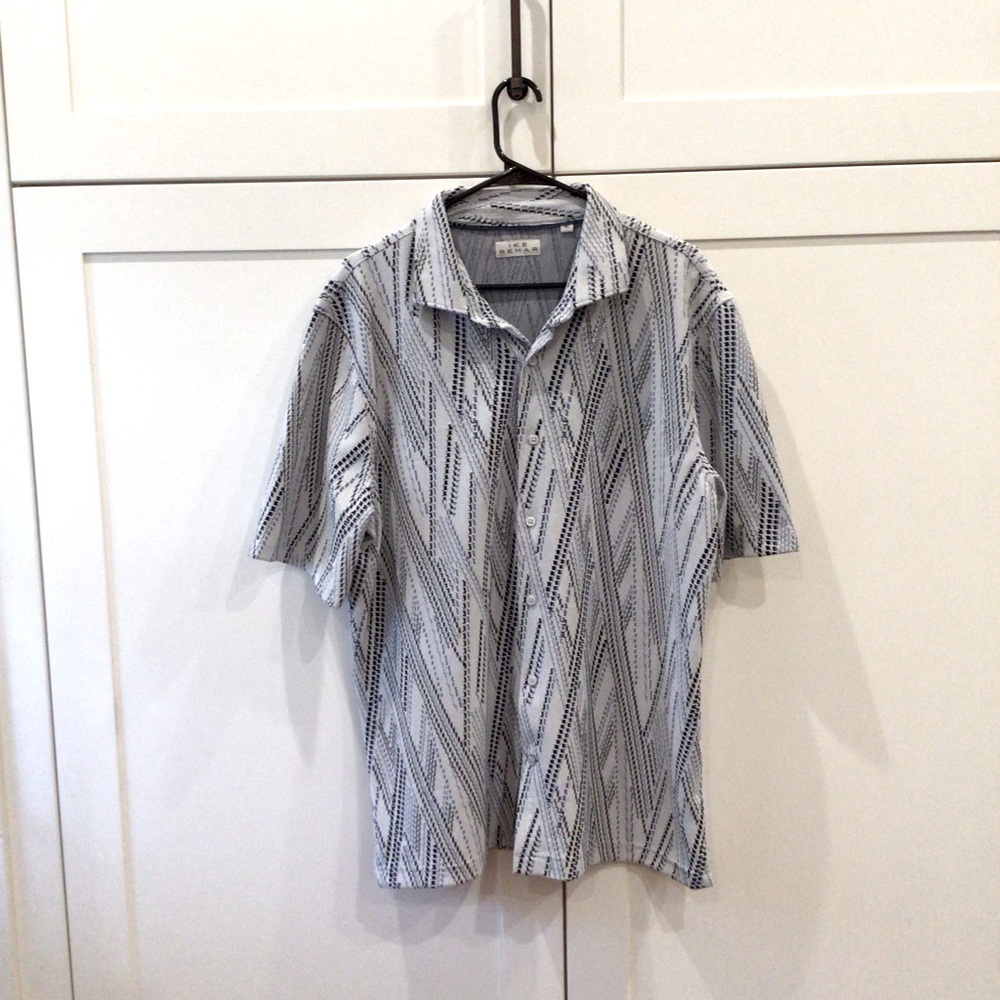 Ike Behar Men’s Button Front Shirt Size XL